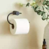Dunelm Curves Black Toilet Roll Holder