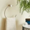 Dunelm Curves Chrome Towel Ring