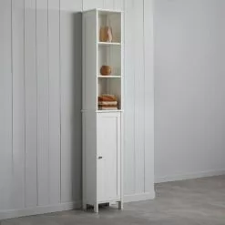 Dunelm Rimini White Tall Cabinet