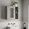 Dunelm Lynton Grey Compact Bathroom Wall Cabinet