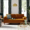 Dunelm Zoe Velvet 3 Seater Sofa