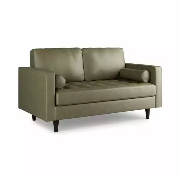 Dunelm Zoe Faux Leather 2 Seater Sofa - Image 2