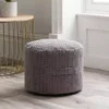 Dunelm Kid's Jenson Charcoal Waffle Pouffe