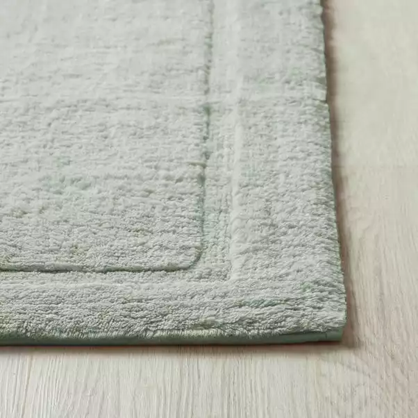 Dorma Sumptuously Soft Grey Green Bath Mat - Image 2