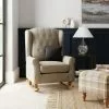Dunelm Oswald Faux Wool Button Back Rocking Chair