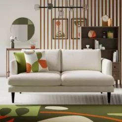 Dunelm Reuben Tonal Boucle 2 Seater Sofa