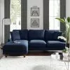 Dunelm Beatrice Matte Velvet Left Hand Corner Chaise