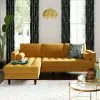 Dunelm Zoe Velvet Left Hand Corner Sofa