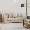 Dunelm Blake Soft Texture Fabric 3 Seater Sofa