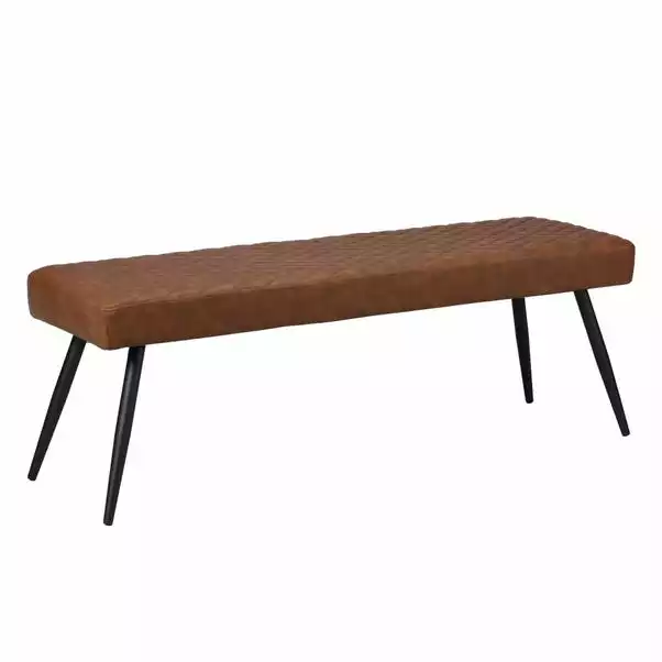 Dunelm Montreal Faux Leather Dining Bench - Image 2