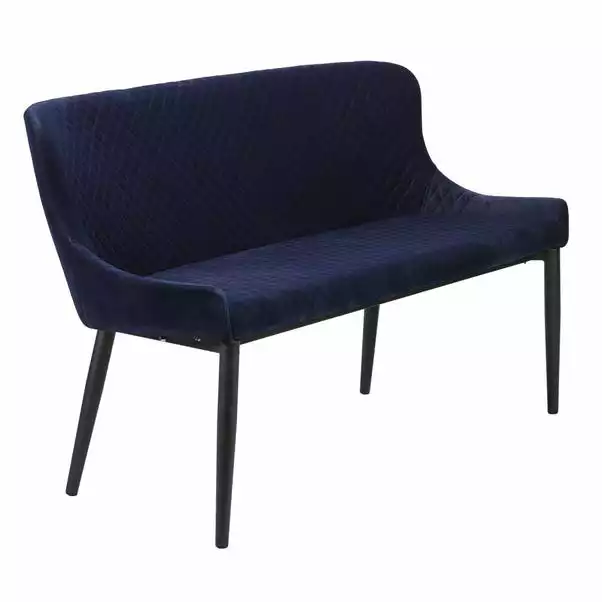 Dunelm Montreal Large Velvet Dining Bench Seat - Image 2