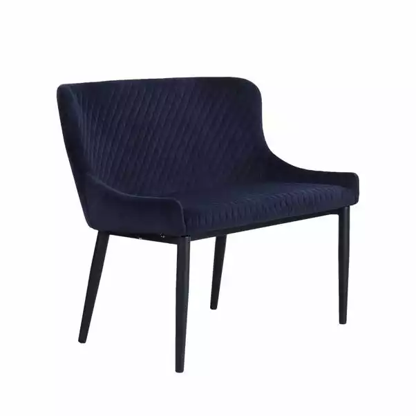 Dunelm Montreal Small Velvet Dining Bench Seat - Image 2