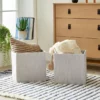 Dunelm Set Of 2 Corduroy Folding Boxes