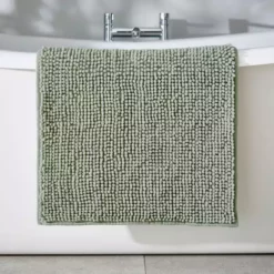 Dunelm Sage Mini Bobble Bath Mat