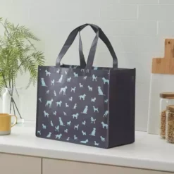 Dunelm Silhouette Dogs Recycled Shopper Bag