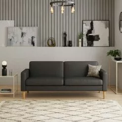 Dunelm Jacob Cord Sofabed Charcoal