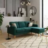 Dunelm Jacob Velvet Small Corner Chaise Sofa