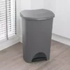 Addis Plastic 50L Pedal Bin Grey