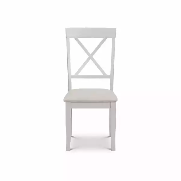 Julian Bowen Davenport Set Of Dining Chairs Grey - Image 3