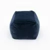 Dunelm Eliza Rectangular Pouffe Luxe Navy
