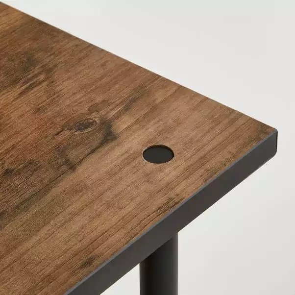 Dunelm Fulton Console Table With LED Lights Rustic Pine - Image 3