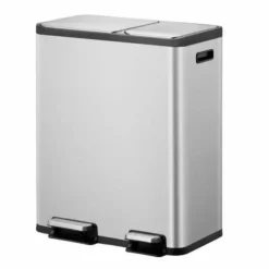 EKO Ecocasa II 30/20L Stainless Steel Recycling Bin