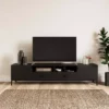 Dunelm Fulton Black Extra Wide TV Unit