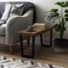 Dunelm Freddie Rustic Wood Long Side Table