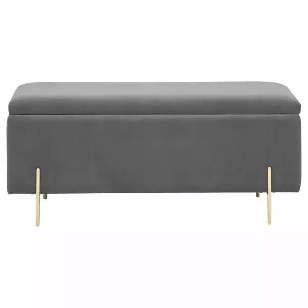 GFW Mystica Velour Ottoman Storage Bench - Image 4