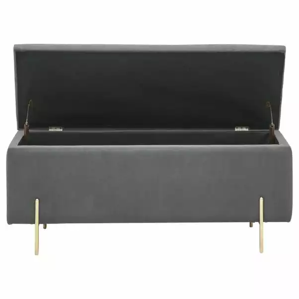 GFW Mystica Velour Ottoman Storage Bench - Image 5