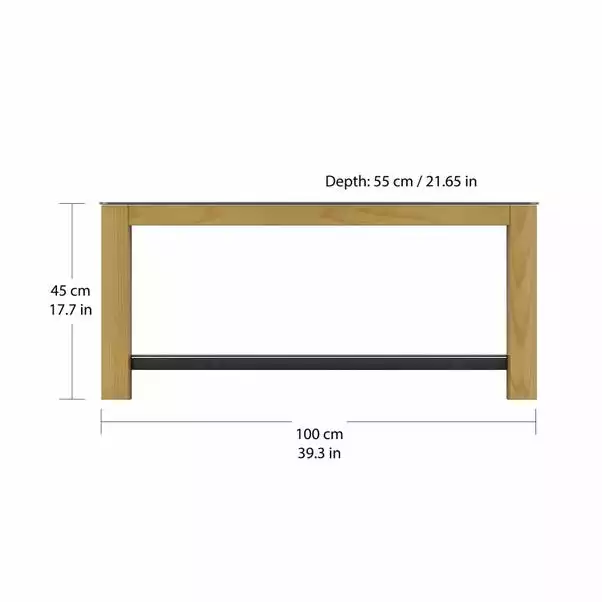 AVF Affinity Real Curved Wood Coffee Table FT100AFFO - Image 4