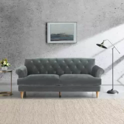 Leader Lifestyle Jazz Velvet 3 Seater Sofa