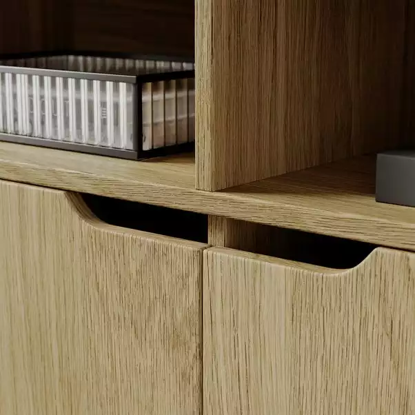 Dunelm Bella 2 Door Sideboard Oak Effect - Image 3