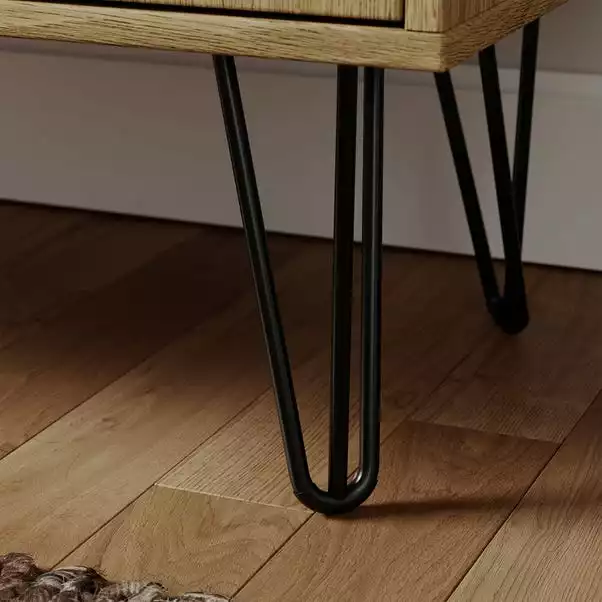 Dunelm Bella 2 Door Sideboard Oak Effect - Image 5