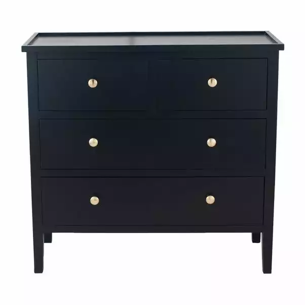 Pacific Lifestyle Pacific Chelmsford 4 Drawer Chest, Black Painted Pine - Image 2