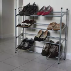 JVL 4 Tier Shoe Rack