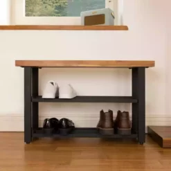 Charles Bentley Charnwood Bench With Shoe Tidy
