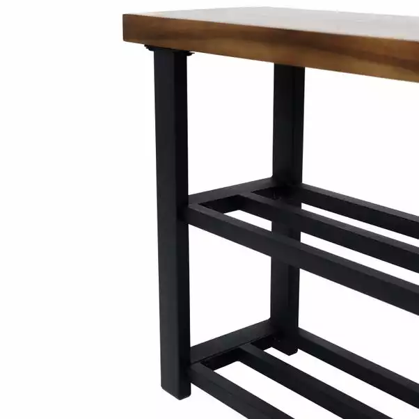 Charles Bentley Charnwood Bench With Shoe Tidy - Image 6