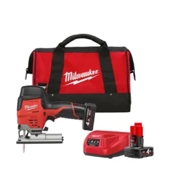 Milwaukee M12 JS-402B Sub Compact Jigsaw 2x 4.0Ah Batteries