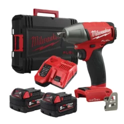 Milwaukee M18 ONEIWF12-502X Fuel 18V One-Key Compact 1/2" Impact Wrench With 2x 5.0Ah Batteries