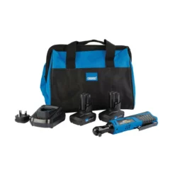Draper 99720 Storm Force 10.8V Power Interchange Reversible Ratchet Kit (+2x 4Ah Batteries, Charger And Bag)