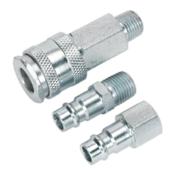 Sealey ACH60 Air Tool Coupling Kit 1/4"BSP High Flow