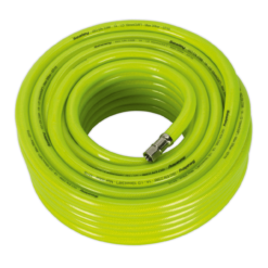 Sealey AHFC2038 Air Hose High Visibility 20m X Ø10mm With 1/4"BSP Unions