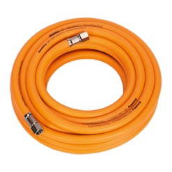 Sealey AHHC10 Air Hose 10m X Ø8mm Hybrid High Visibility With 1/4"BSP Unions