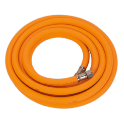 Sealey AHHC5 Air Hose 5m X Ø8mm Hybrid High Visibility With 1/4"BSP Unions
