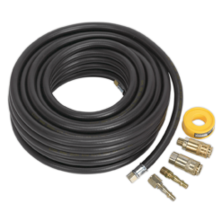 Sealey AHK01 Air Hose Kit 15m X Ø8mm With Connectors