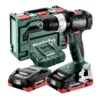 Metabo SB18LTB/L Brushless Combi Drill With 2x 4.0Ah Batteries, ASC55 Charger & Carry Case