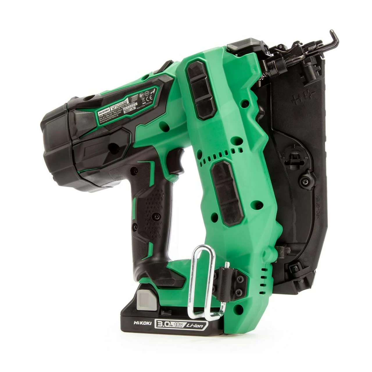 Hikoki NT1865DMB/JXZ 18V 16Ga Brushless Angled Finish Nailer With 2x 3.0Ah Batteries - Image 3