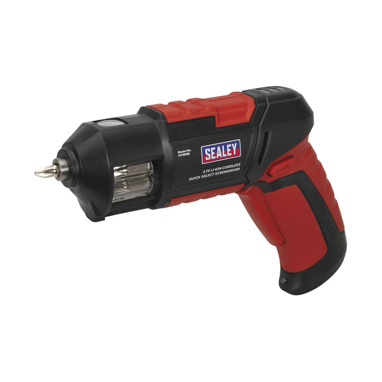 Sealey CP36MS Cordless Screwdriver Quick Select 14pc 3.7V Lithium-ion USB - Image 2