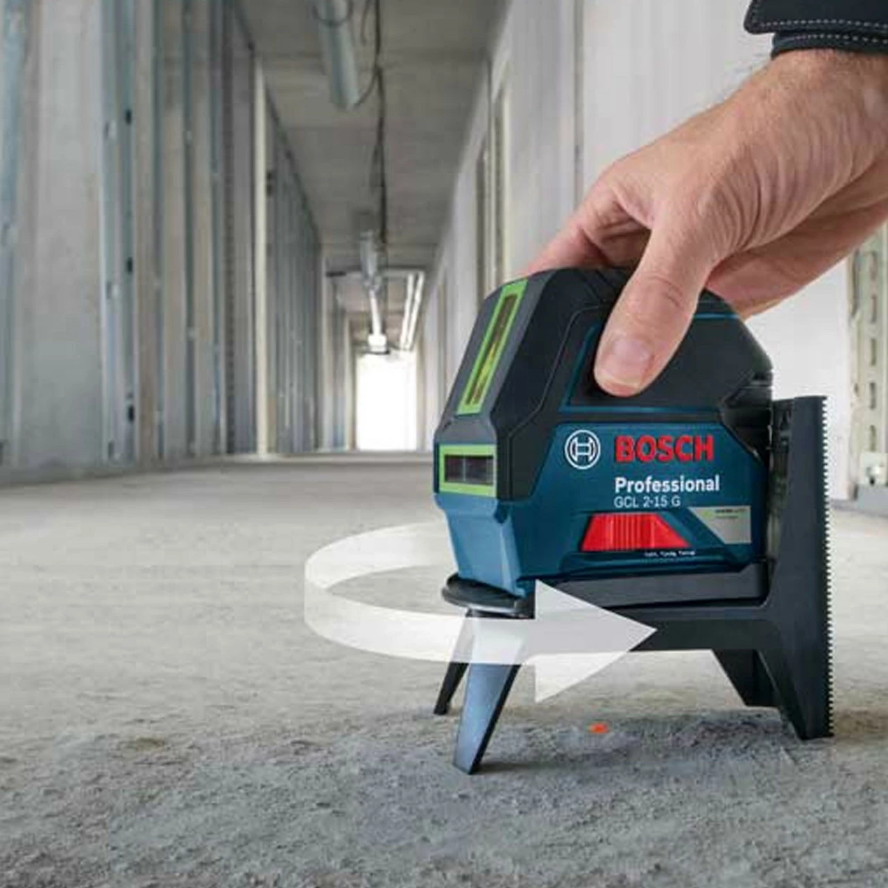 Bosch GCL 215-G Professional Self-Levelling Cross Line Laser Green - Image 4